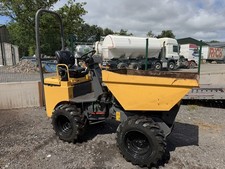 Terex Yellow Site Dumper with Tipping Skip, Curtis Hours Meter