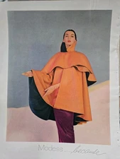 1953 Dovima Modess because sanitary napkins vintage ad 