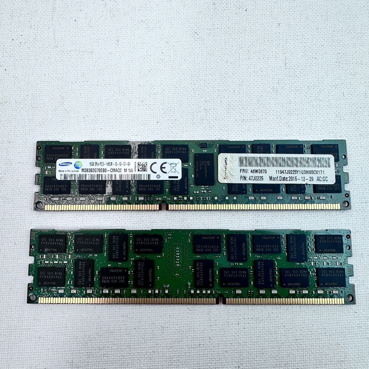 как выглядит Lot of 2 Samsung 16GB DDR3 PC3-14900R ECC Registered Server RAM M393B2G70EB0 фото
