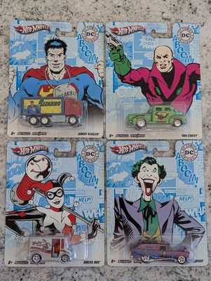 Hot Wheels Premium 2012 DC Comics Lex Luthor Bizarro Joker Harley Quinn 56 Nomad