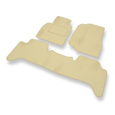 Fußmatten Velours für Toyota Land Cruiser J100 (1998-2007) Automatten Beige