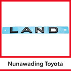 Genuine Toyota LandCruiser 300 Series Tailgate "LAND" Black Badge