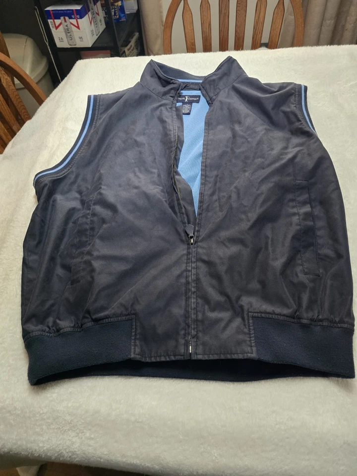 Daniel Cremieux Sleeveless Full Zip Men's Golf Jacket Vest Size Large Blue - Image 2 of 4