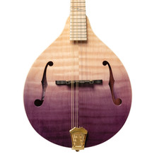 Ortega RMA200PF A-Style Mandolin w/Deluxe Case - Transparent Purple Fade