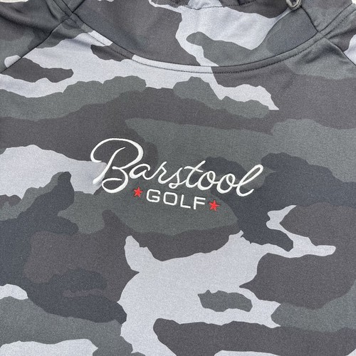 Barstool Golf Hoodie Mens Extra Large Camo Gray UNRL Long Sleeve Athletic - Picture 4 of 9