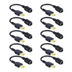 10PCS New Round 7.9*5.5mm to Square Plug Adapter High Quality for Lenovo Laptop