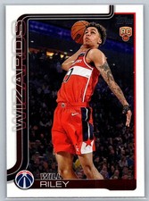 💎2025-26 Topps Basketball #221 Will Riley RC - Washington Wizards💎