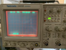 Very Low 556 hour TEKTRONIX 2465B 400MHz 4Chan Analog OSCILLOSCOPE Calibrated