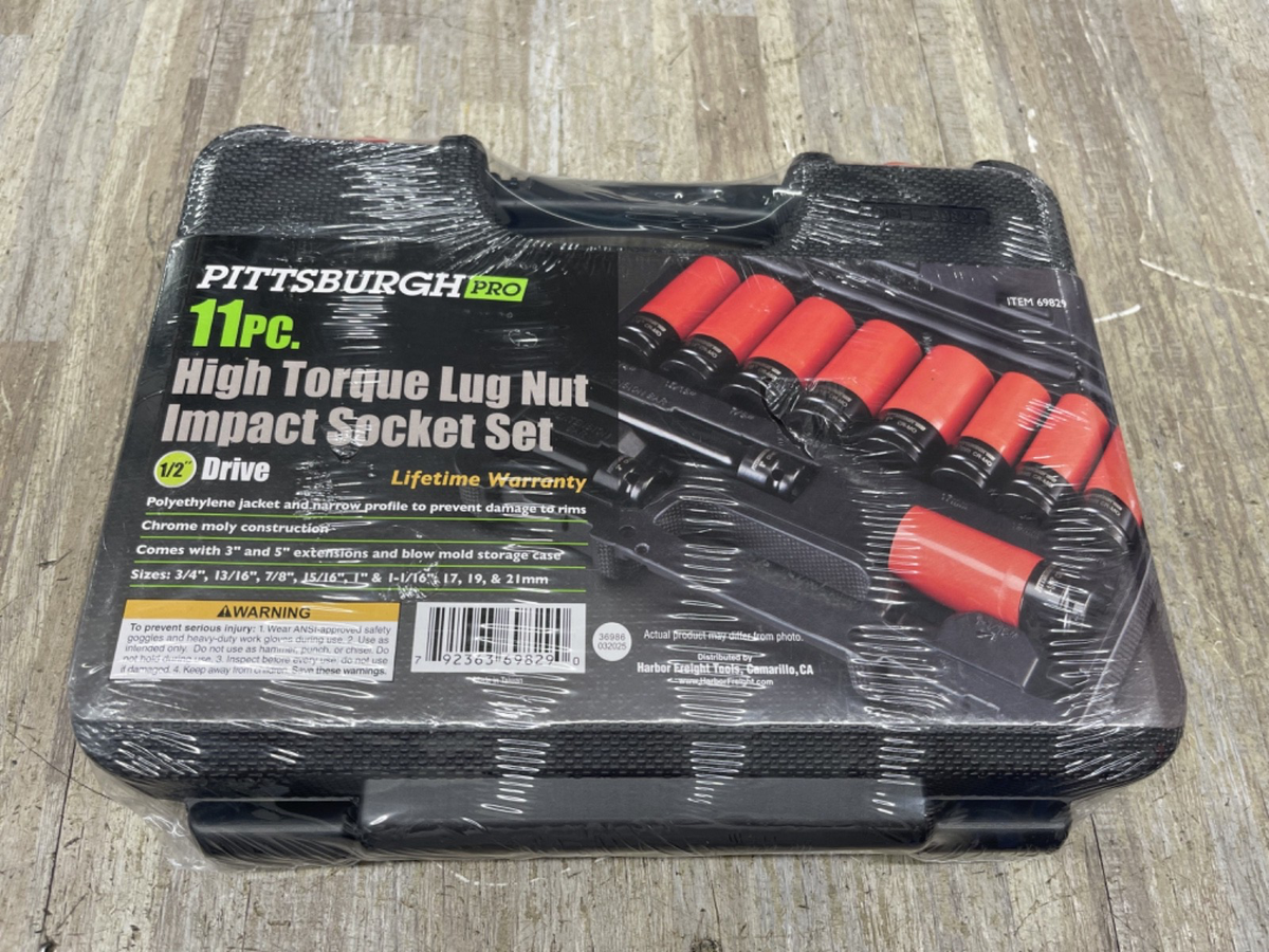 Harbor Freight Wheel Nut Impact Socket Pittsburgh PRO 1/2 In Drive