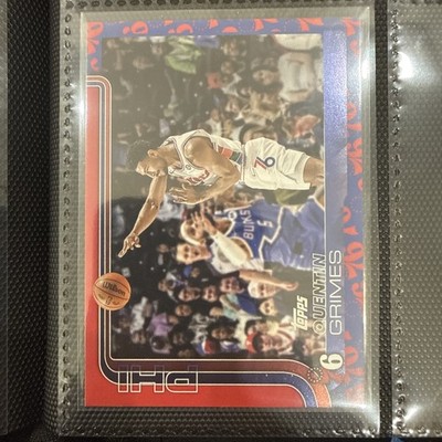 2025-26 Topps Quentin Grimes Team Color Border Logo Variation, SSP & Case Hit! 