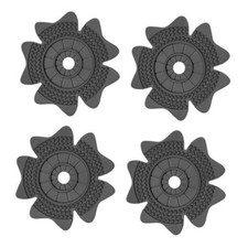 4PCS Car Windshield Wiper Arm Hole Protector Dust Cover, Front Wipers Black-S