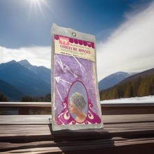 Vtg 1960s Tip-top Bouffant Coiffure Bonnet Nylon Tricot Nos Nip