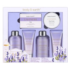 Spa Gifts for Women, Lavender Gift Set, Body  Earth 6 Pcs Bath Gift Sets, Se...