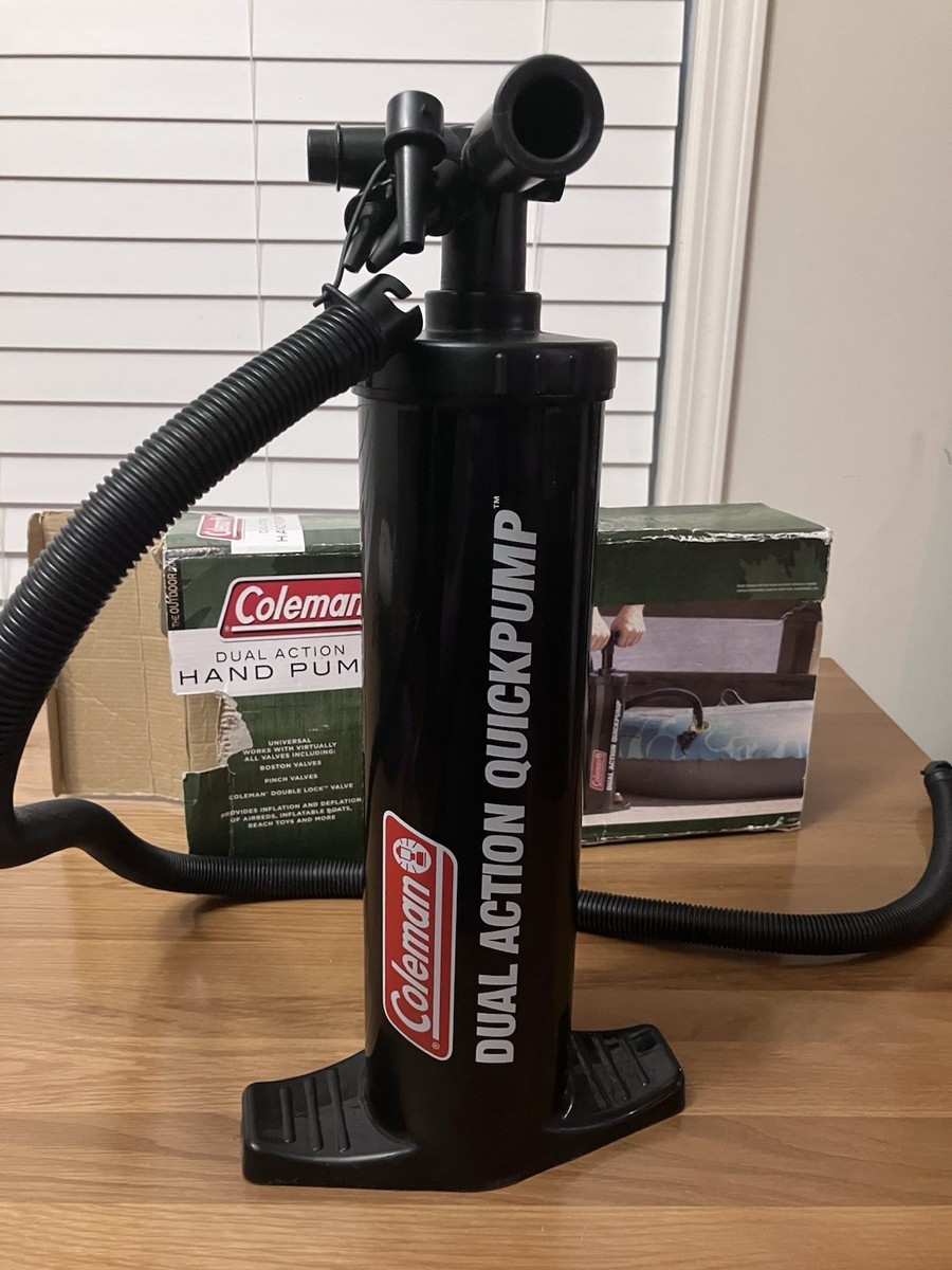 Coleman Hand Pump Dual Action Quick Pump -Manual-Air Pump-Inflator