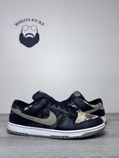Size 15 - Nike Dunk SE Low Black Multi-Camo for sale online | eBay