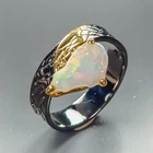 Gemstone Natural Opal Ring 925 Sterling Silver Size 8.75 /R471160