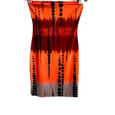 Tube Mini Dress Strapless Stretch Tight Fitted Club Grunge Witchy Halloween