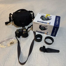 Sony Cyber-shot DSC-H5 Black Digital Camera with Lowenprow Case Tested Working