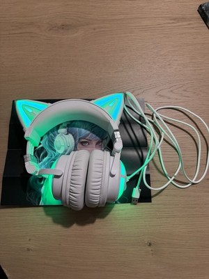 YOWU Cat Ear Wireless Bluetooth Gaming Headphones Multi Color Options