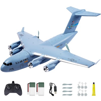 RC Airplane, 2CH RC Plane Ready to Fly, 2.4GHz C-17 Remote Control Airplane w...