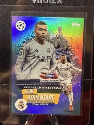 Topps UEFA Home Pitch Advantage Kylian Mbappe/ Vini Junior Real Madrid