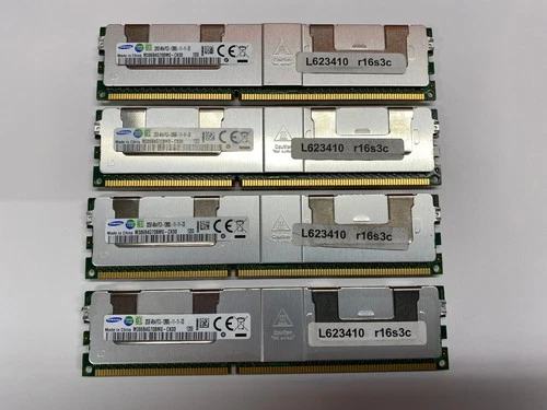 128GB (4x32GB) Samsung DDR3 ECC RAM 4Rx4 PC3-12800L für Server und Workstations