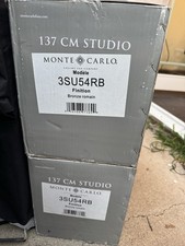 Monte Carlo 54 Inch 3 Rustic Modern 3 Blade Ceiling fan Brushed Bronze