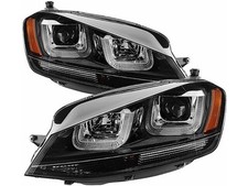 For 2015-2016 Volkswagen Golf R Headlight Set Spyder 12847PKBQ