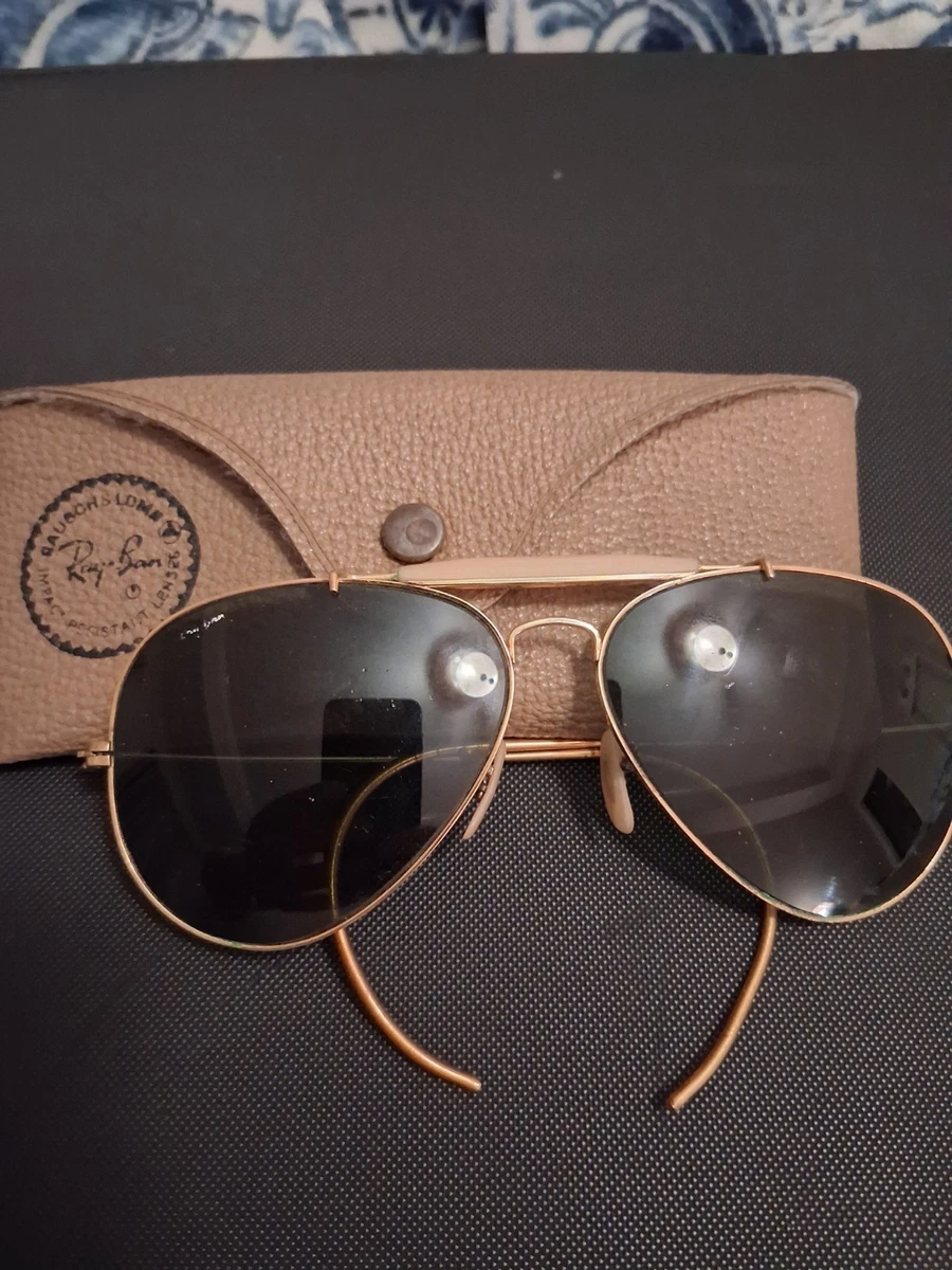 Ray-Ban Gold 1970s Vintage Sunglasses for sale | eBay