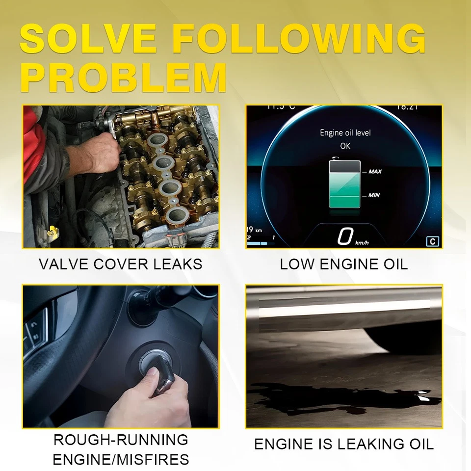 Juego de 12 juntas de colector superior e inferior de admisión Elring para Audi A6 Quattro VW EE. UU. Foto 4 de 4