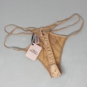 Agent Provocateur Robyn Peach Silk Thong AP4 Large NWT