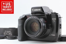   N MINT  Canon EOS-5 QD Film Camera Body  EF 50mm f/1.8 II Lens Set From JAPAN