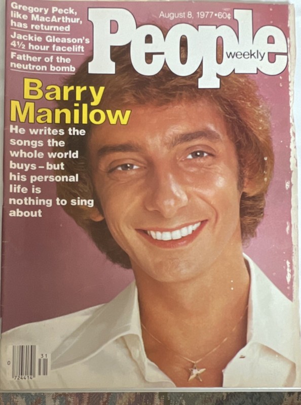 People Weekly Magazine Aug 8, 1977 Barry Manilow Cover Illustrated English
