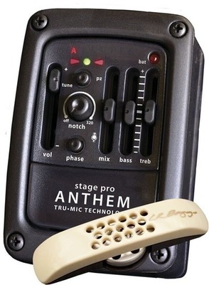 LR Baggs StagePro Anthem Acoustic Guitar Microphone Pickup System w/ EQ Tuner