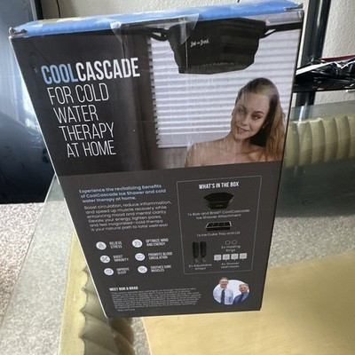 Bob and Brad CoolCascade Ice Shower Head Attachment Kit, Black Silicone, Tray