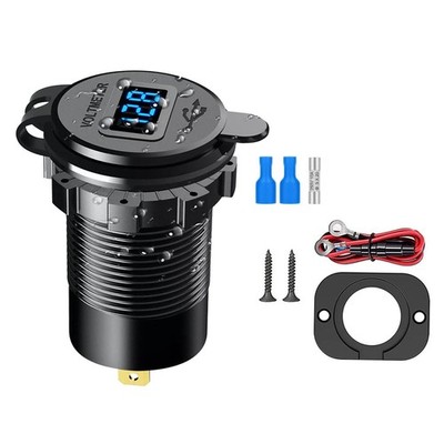 New 4 Port Fast Car Charger For Maximum output power PD(30W) USB-C port