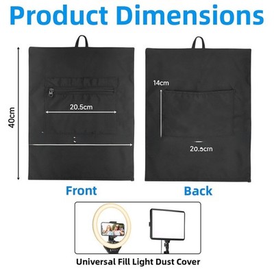 Wasserdichte Staubschutzhaube für Studio Light Gear 40x31x0,5cm schwarz leicht