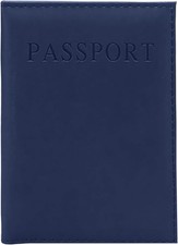 Passport Holder, PU Leather Cover, Waterproof Travelling Essentials Case for Do