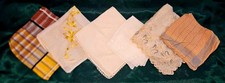 GORGEOUS vintage antique ladies floral / embroidered handkerchiefs hankies lot