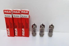 3 Date-Matched NOS RCA 6J6A Twin Triode  Vacuum Tubes
