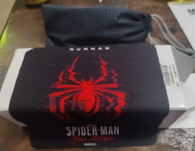Gunnar Marvel Enigma Spider-Man Miles Morales Gaming Glasses Amber 65 -Adult NEW