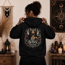 Lilith Hoodie: Dark Goddess Sweatshirt | Goth...