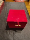 Vintage Godinger silver plated red velvet bracelet case + red velvet trinket box — photo 8