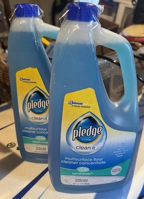 Pledge Floor Care Concentrate Multi-Surface Cleaner with Glade Rainshower x2