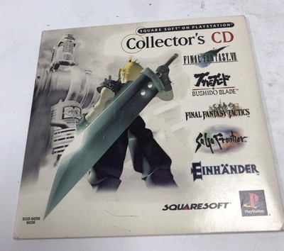 Squaresoft Collectors CD Demo Disc Vol 1 Playstation 1 PS1 w/ Sleeve 1997 FF VII