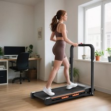 HOMCOM 1-6km/h Folding Motorised Treadmill Walking w/Remote Control Refurbished
