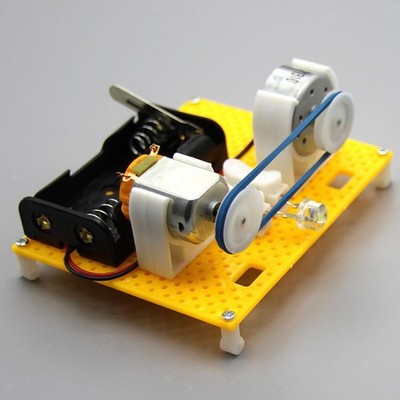 Education Model Toy with LED Bulb Lab Teaching Tool DIY Motor Generator Kits