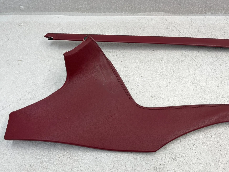 Juego de molduras de consola central izquierda derecha 13-16 Mercedes SL550 SL400 R231 rojo 1587 OEM Foto 3 de 4
