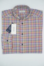 Men ETON Shirt Pockets Single Cuff Club Slim Fit Size 40 15 3/4