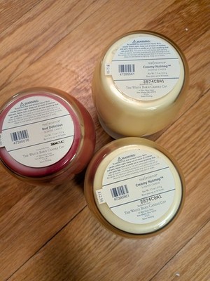 Set Of 3 White Barn Candles 7.5 Oz - Accepting all reasonable offers!